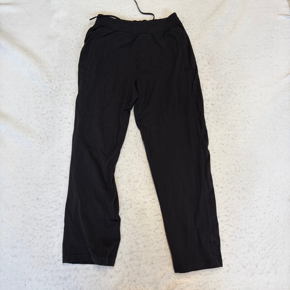 Lululemon Athletic Pants Mens S Black Straight Leg Drawstring Pockets